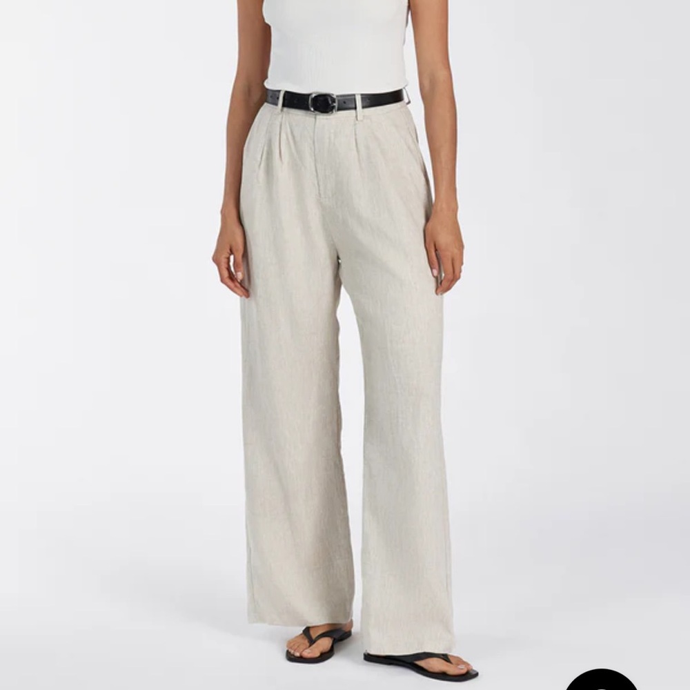 Dissh norah natural linen pants